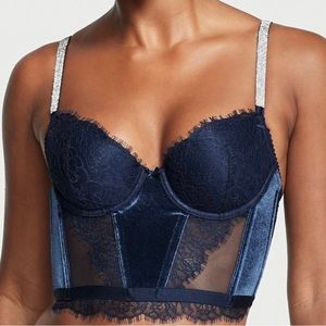 Dream Angels Lace & Velvet Shine Corset Top